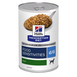 Hill's Prescription Diet d/d Sensibilidades Alimentarias alimento húmedo para perros pato