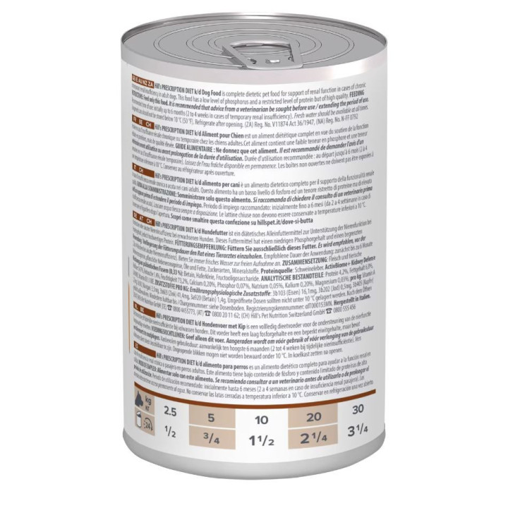 Hill's Prescription Diet Canine k/d, comida húmeda veterinaria - Kompymascotas