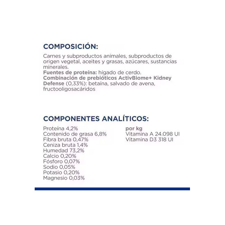 Hill's Prescription Diet Canine k/d, comida húmeda veterinaria - Kompymascotas