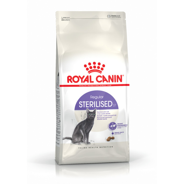 Royal Canin Feline Sterilised 37, Pienso para gatos - Kompymascotas