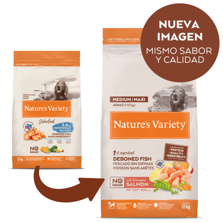 Natures Variety Original Grain Free Salmón - Kompymascotas