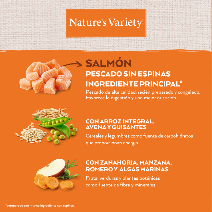 Natures Variety Original Sterilized Salmón - Kompymascotas