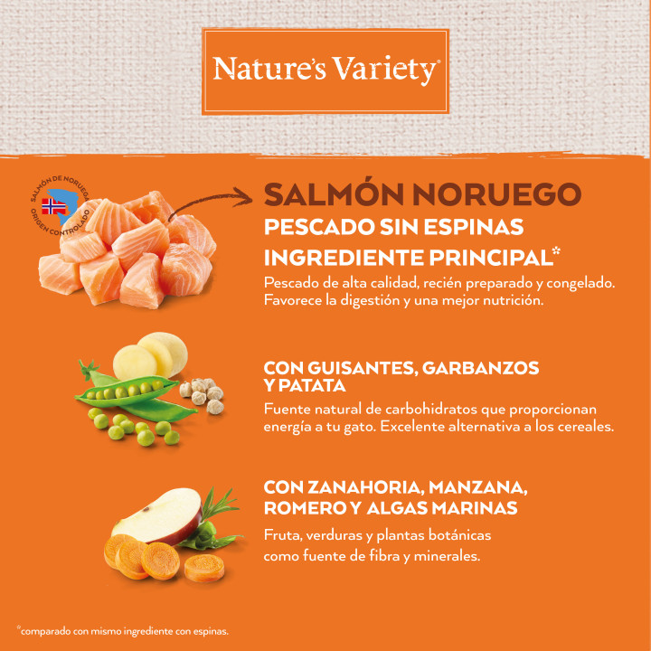 Natures Variety Selected Grain Free Salmón - Kompymascotas