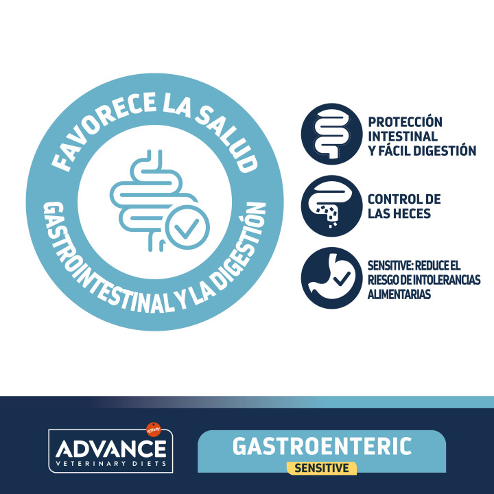 Advance Veterinary Gastroenteric Sensitive Pienso para gatos - Kompymascotas