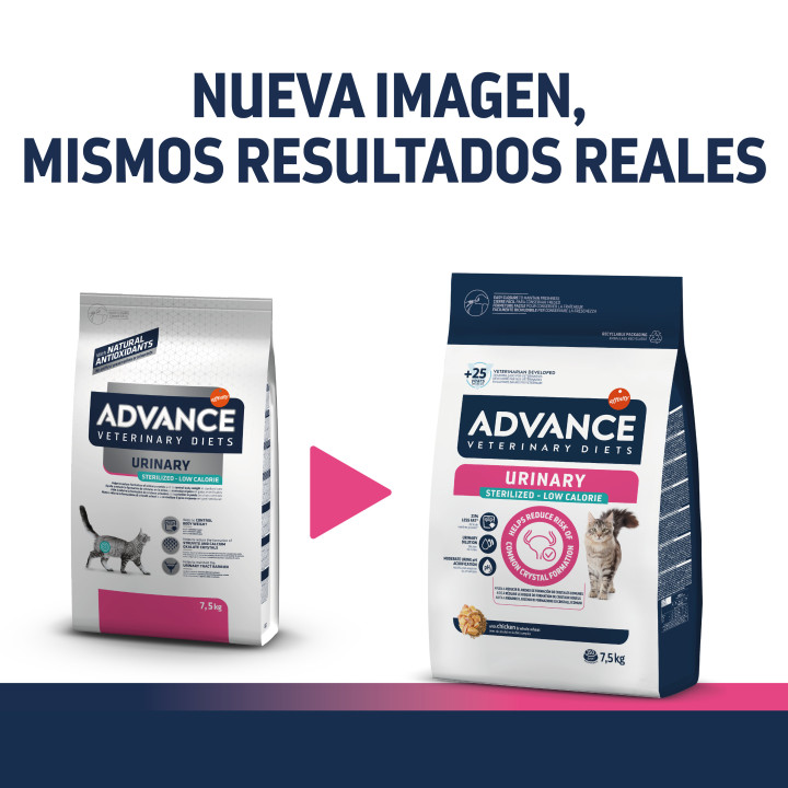 Advance Urinary Sterilized Low Calorie - Kompymascotas