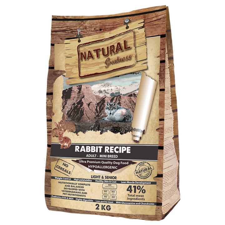 Natural Greatness Rabbit Recipe (Conejo) para Adultos Mini