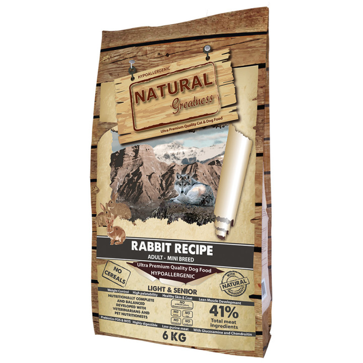 Natural Greatness Rabbit Recipe (Conejo) para Adultos Mini