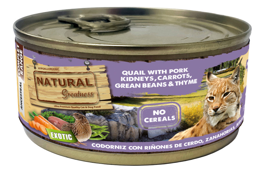 Comida húmeda natural gatos