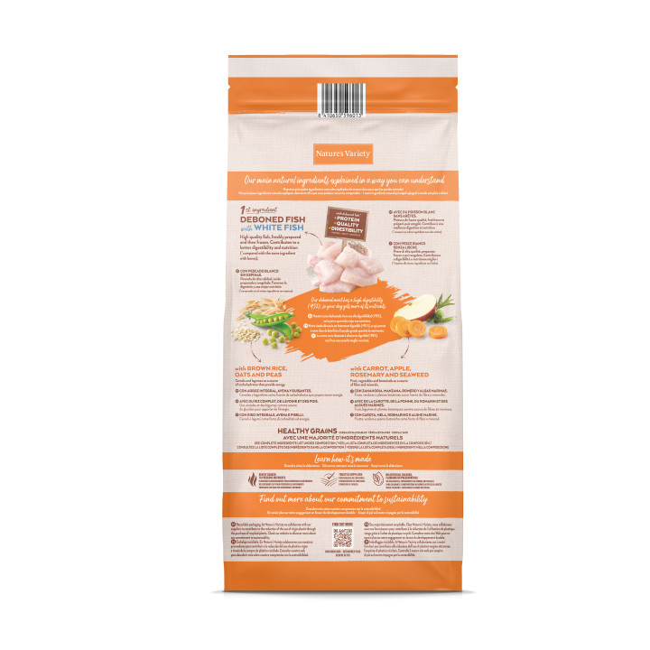 Natures Variety Healthy Grains Medium/Maxi Adult White Fish