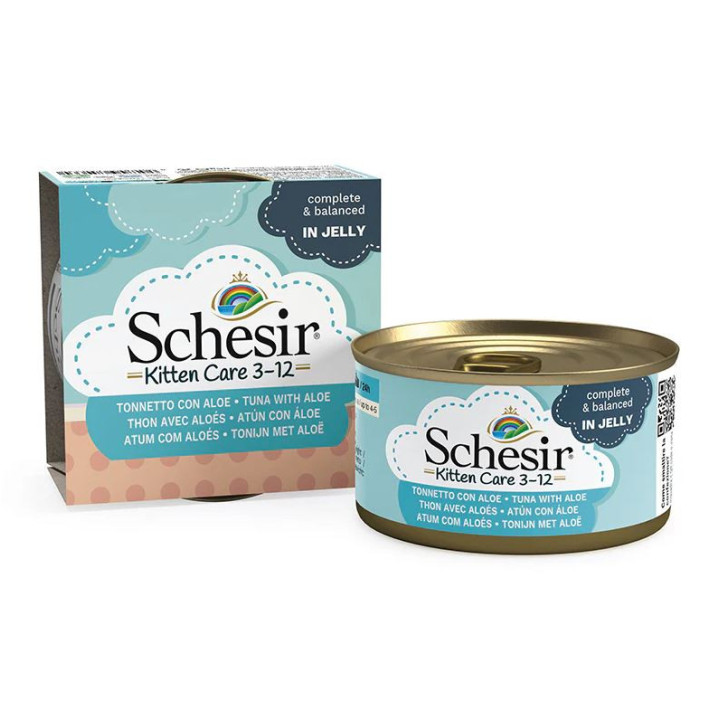 Schesir Kitten Atún y Aloe en Gelatina