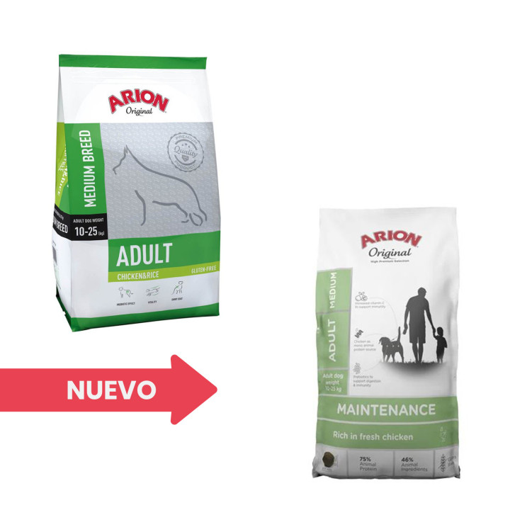 Arion Original Adult Medium Chicken & Rice Pienso para perros - Kompymascotas