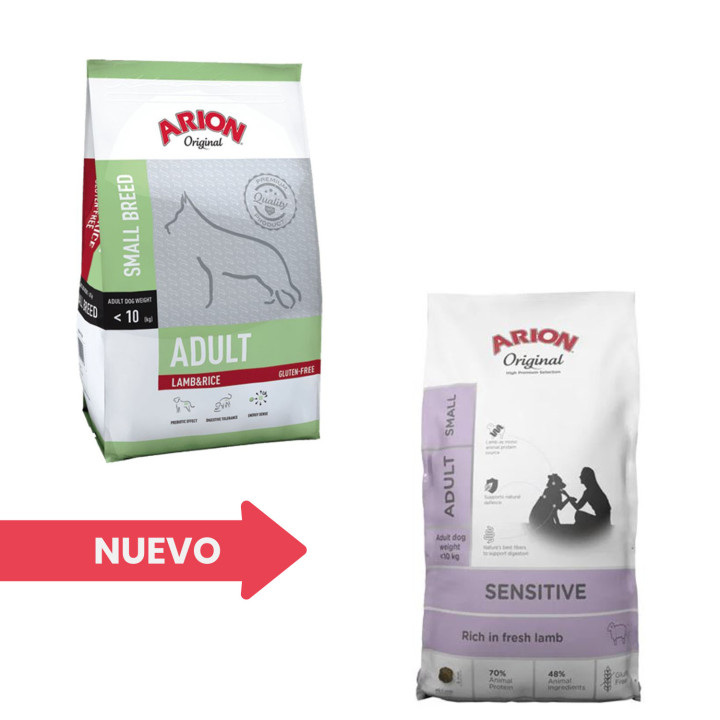 Arion Original Adult Small Lamb & Rice Pienso para perros - Kompymascotas
