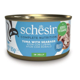 Schesir Atún con Lubina en Gelatina para Gatos