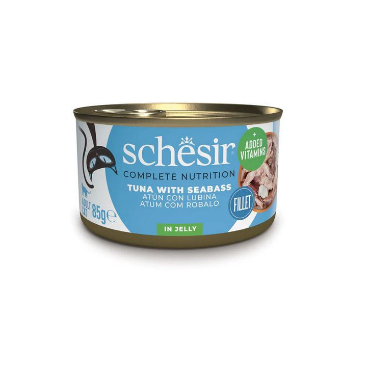 Schesir Atún con Lubina en Gelatina para Gatos