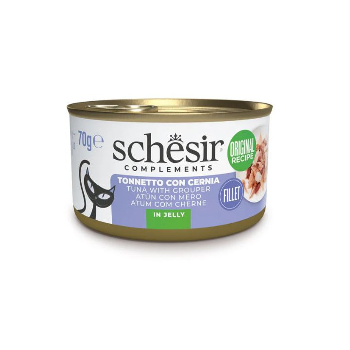 Schesir Atún con Mero en Gelatina para Gatos