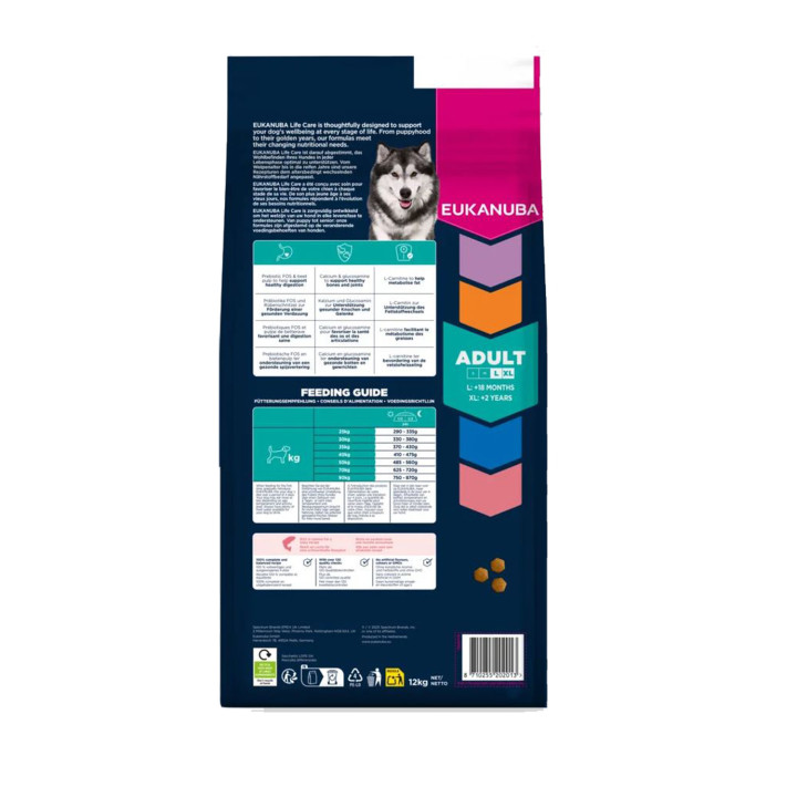 Eukanuba Adult All Breed Salmon & Rice, piensos para perros - Kompymascotas