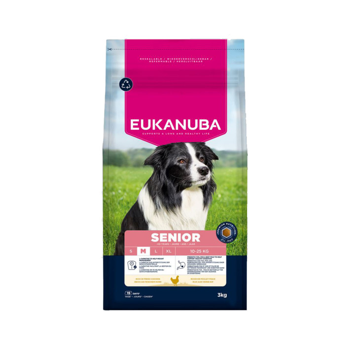 Nuevo Eukanuba Senior Medium Breed Pienso para perros - Kompymascotas