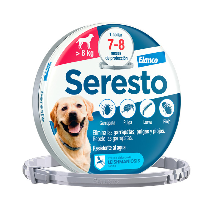 Seresto Collar antiparasitario para perros - Kompymascotas