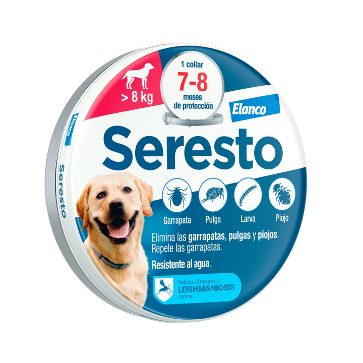 Seresto Collar antiparasitario para perros - Kompymascotas