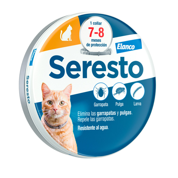 Collar Seresto gatos, antiparasitario - Kompymascotas