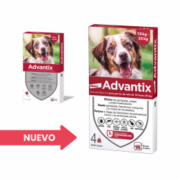 Advantix 4 unidades, Pipetas para perros - Kompymascotas