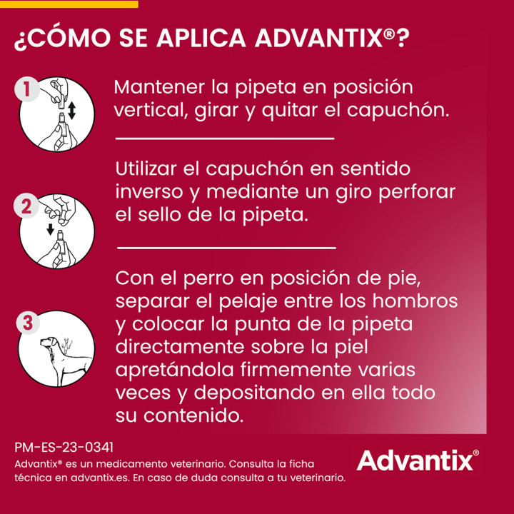 Advantix Monodosis Pipeta Antiparasitaria