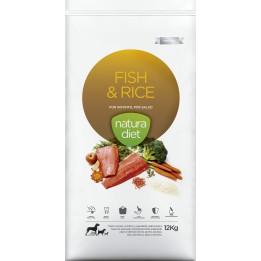 Natura Diet Fish & Rice, pienso para perros naturales