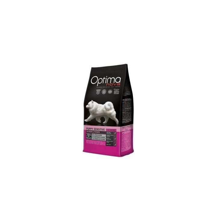 Optima Nova Puppy Sensitive Salmon & Potato, pienso para perros naturales