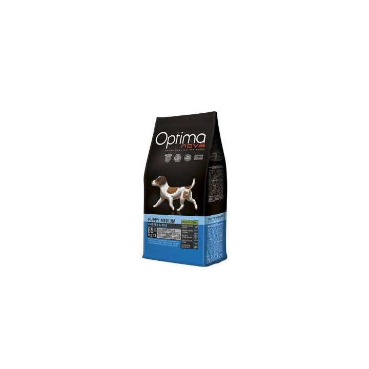 Optima Nova Puppy Medium Chicken Rice, pienso para perros naturales