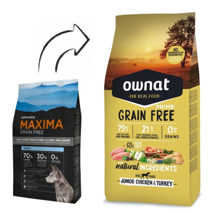 Máxima Grain Free Junior, en Animalcity.com variedad de piensos