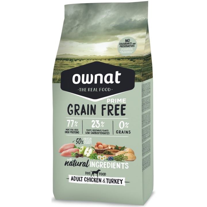 Ownat Grain Free Adult, pienso natural para perros