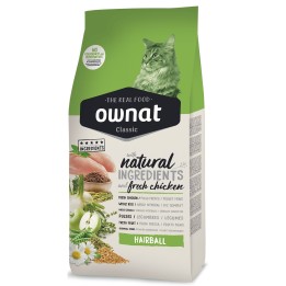 Ownat Classic Hairball Cat, Pienso para gatos - Kompymascotas