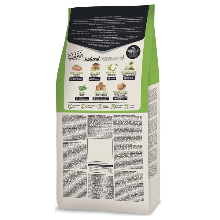 Ownat Classic Hairball Cat, Pienso para gatos - Kompymascotas