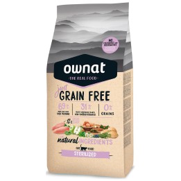 Ownat Just Grain Free Sterilized Cat, Pienso para gatos - Kompymascotas