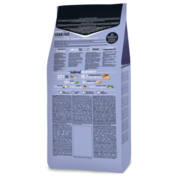 Ownat Grain Free Prime Sterilized Fish Cat, Pienso para gatos - Kompymascotas