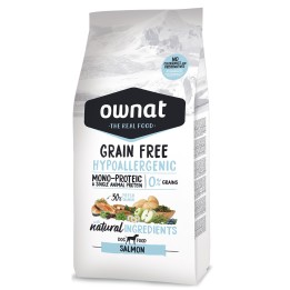 Ownat Grain Free Hypo-Allergenic Salmón, pienso para perros naturales