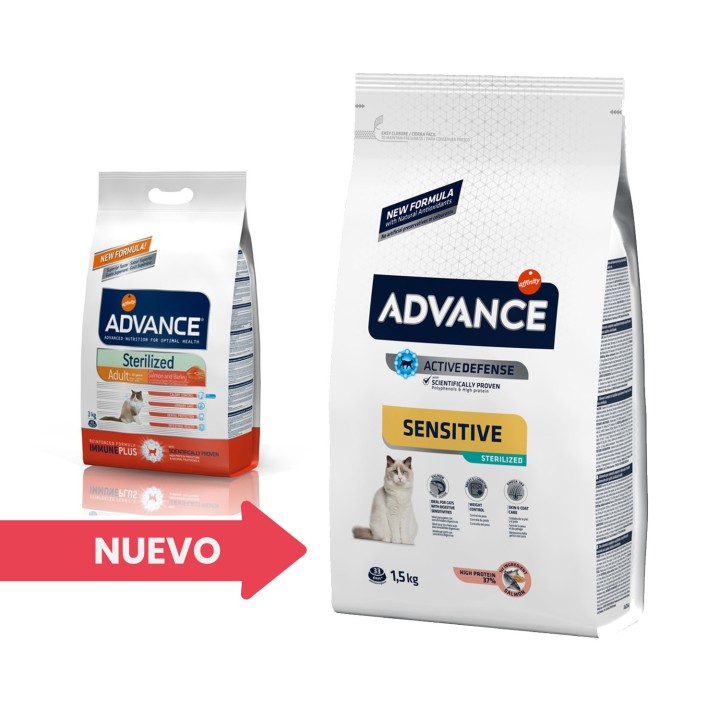 Pienso para gatos Advance Sterilized Salmón