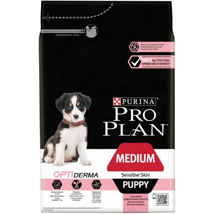 Purina Pro Plan Medium Puppy Sensitive Skin, pienso para cachorros