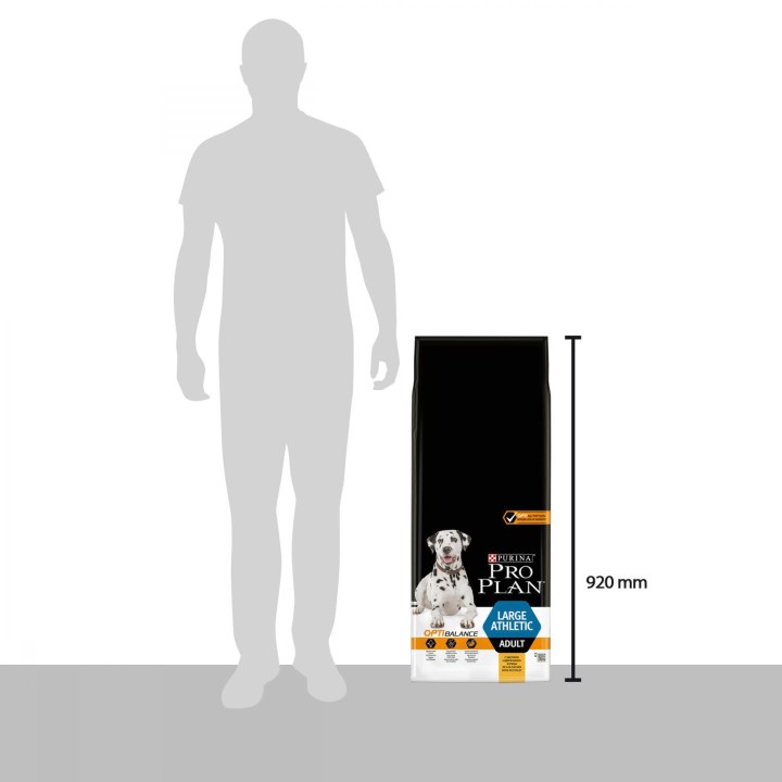 Tamaño de saco pienso Purina Pro Plan Large Athletic Adult