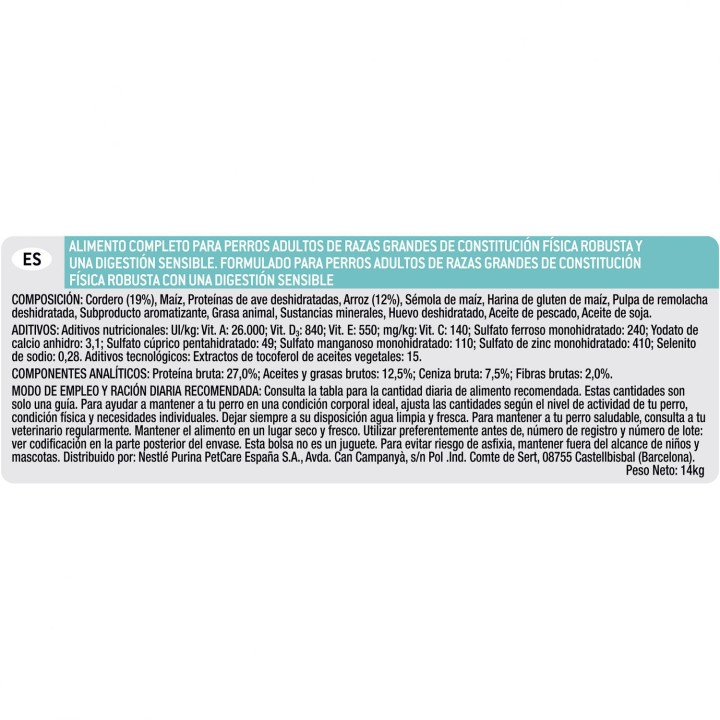 Purina Pro Plan Large Adult Robust Digest